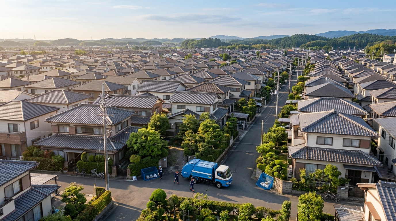 成田市のゴミ収集は地区によって曜日が違う