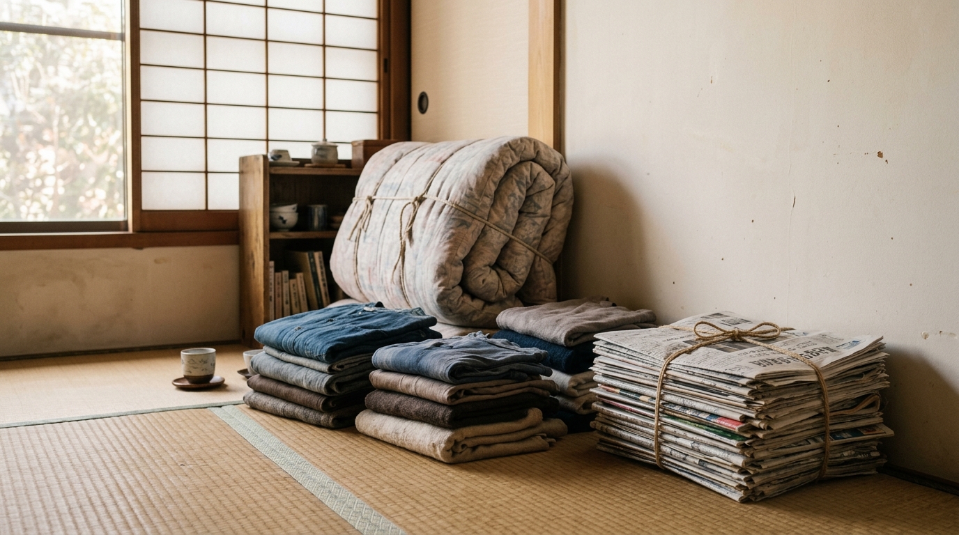 衣類・紙類・布団の分け方