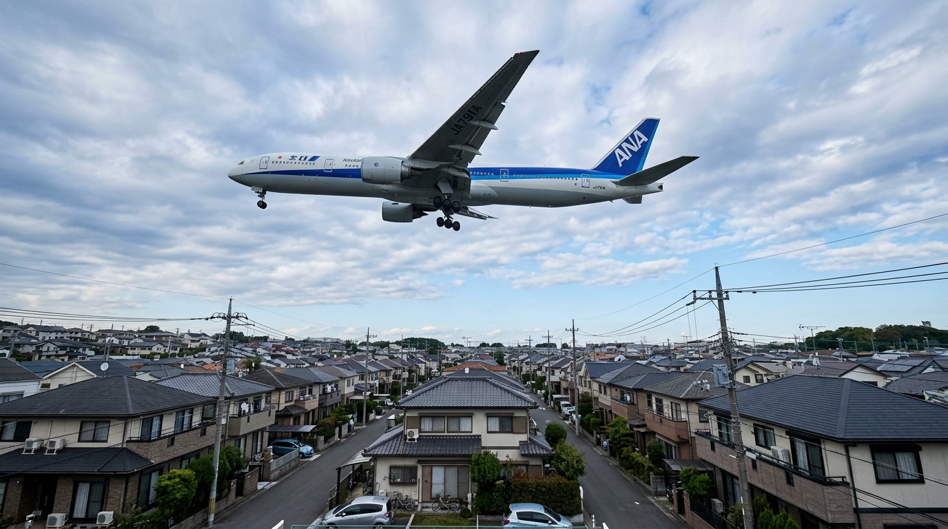飛行機騒音と住むエリアの選び方