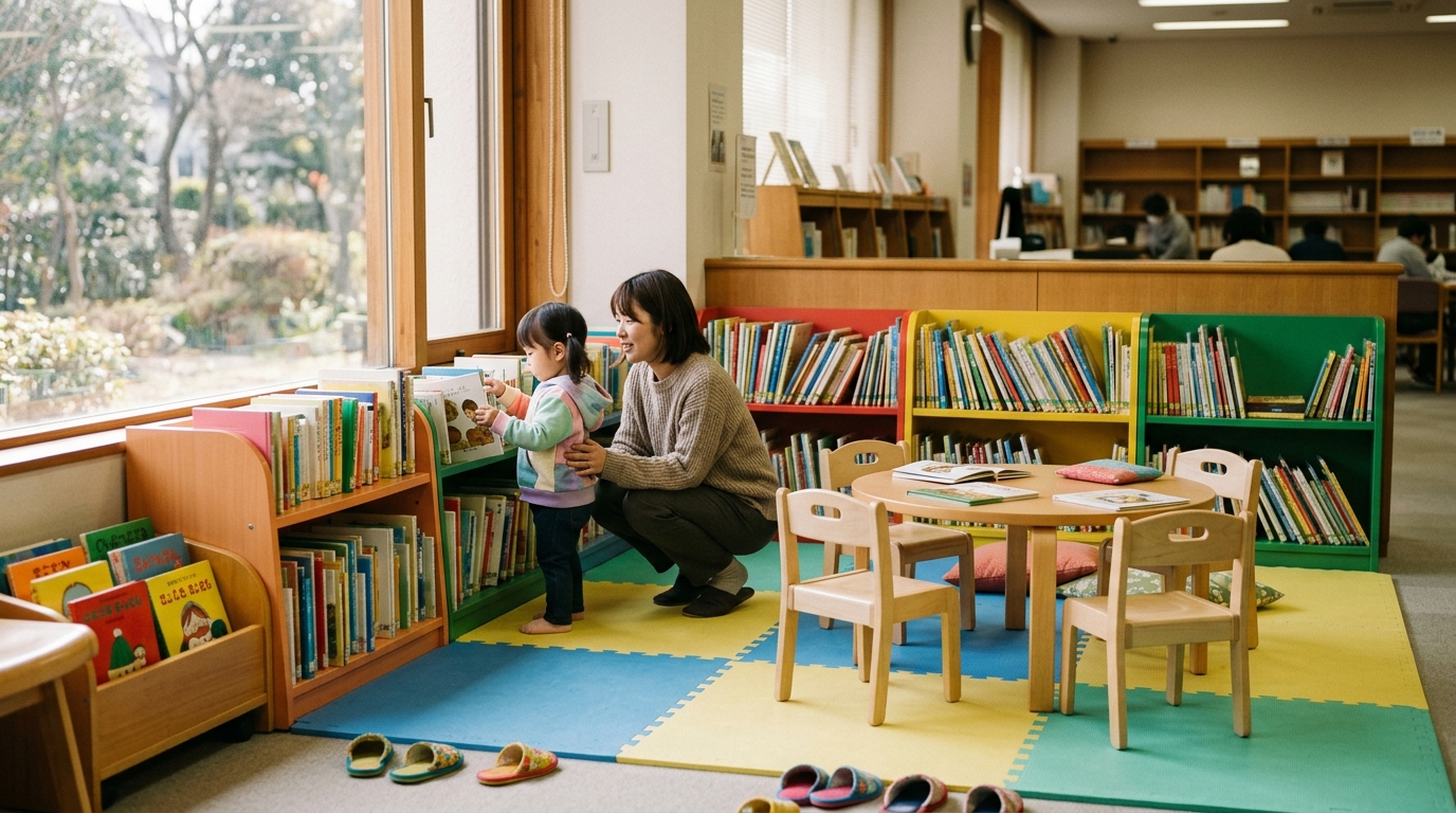 子連れで行く成田の図書館