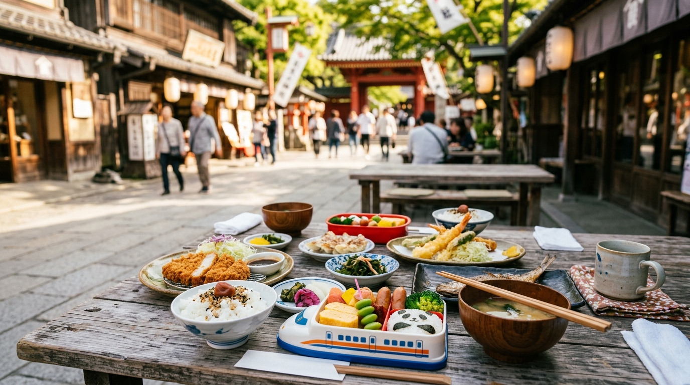 子連れランチは参道グルメが楽しい