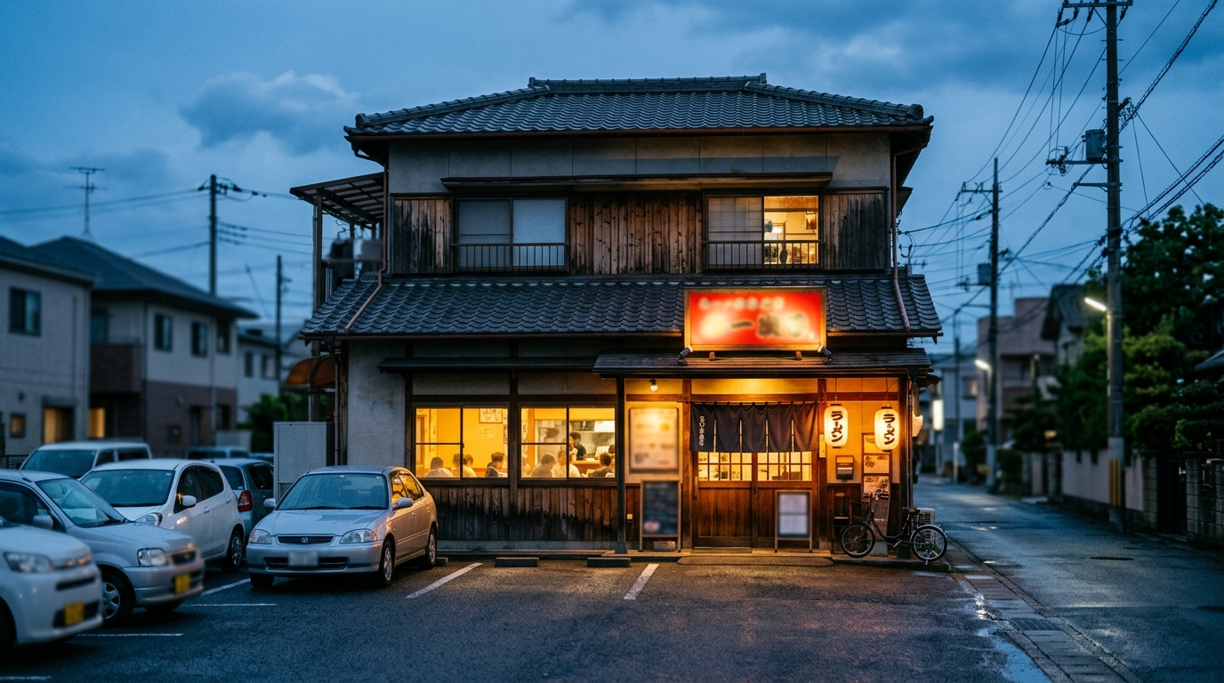 成田ラーメン店の駐車場・アクセス一覧