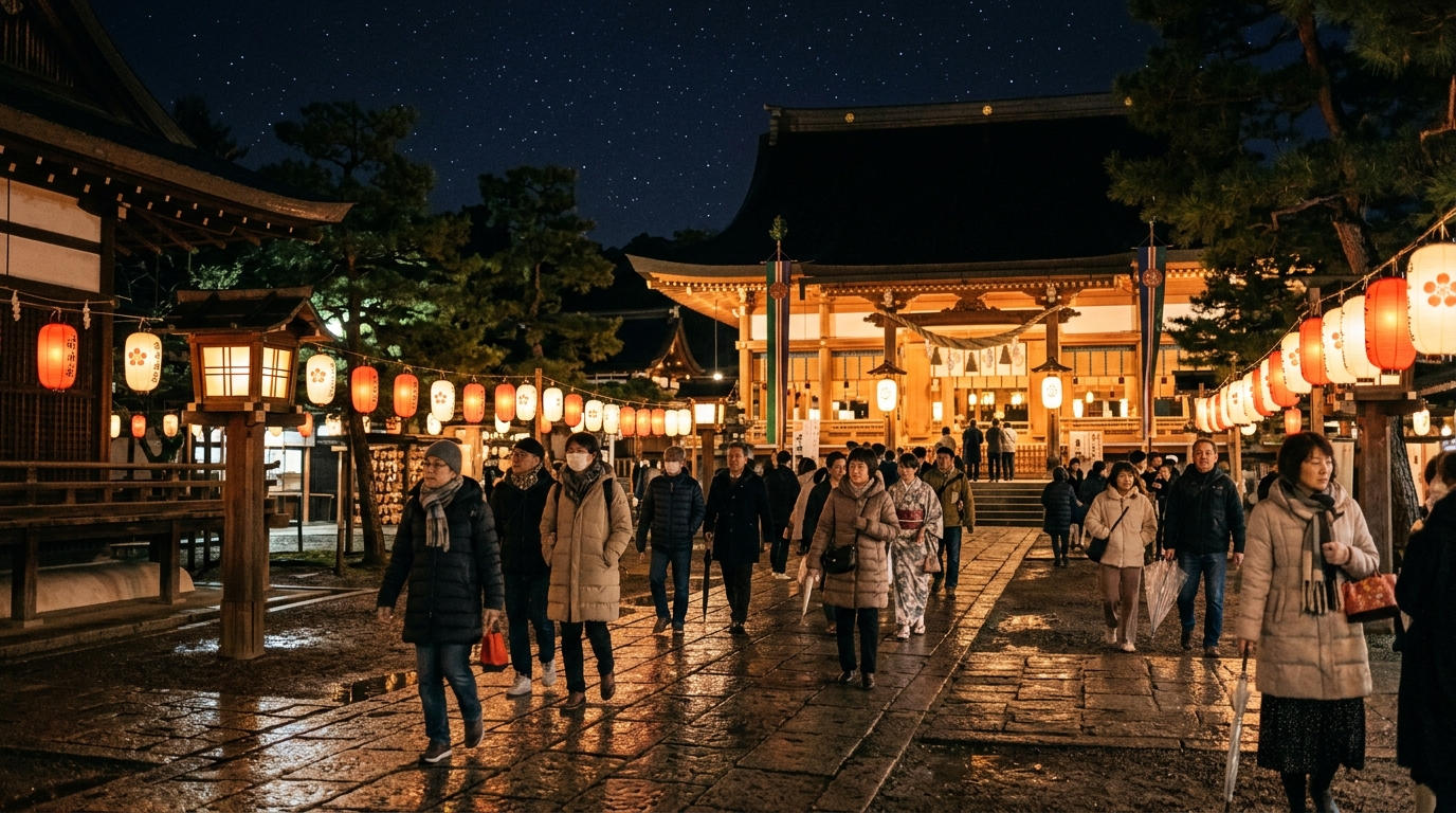 三が日に行くなら「夜」が正解