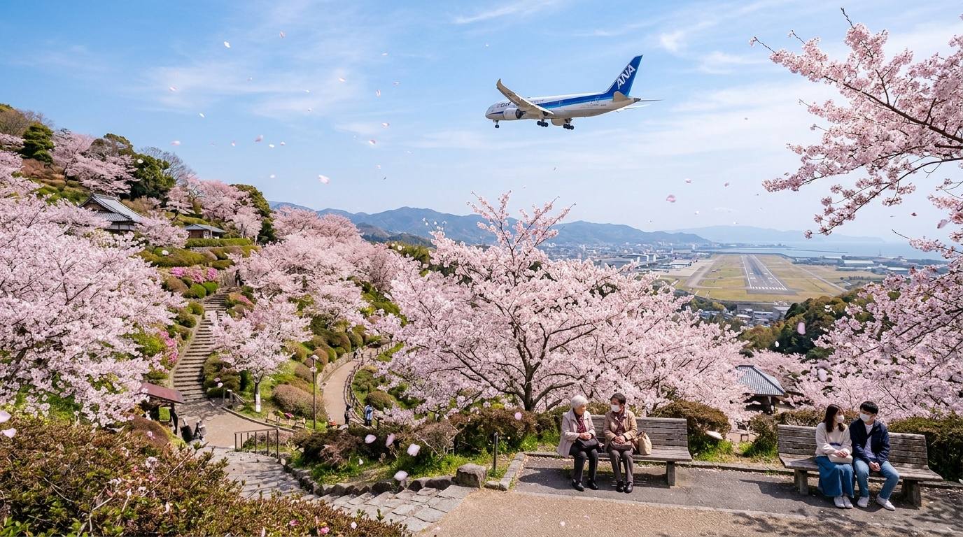 見送り後にすることがない → さくらの山へ