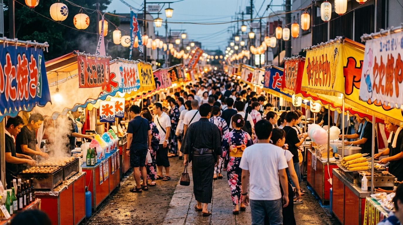 屋台200店超と交通規制｜車はNG